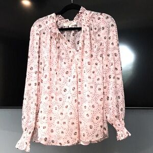 Loft Floral Pink Blouse